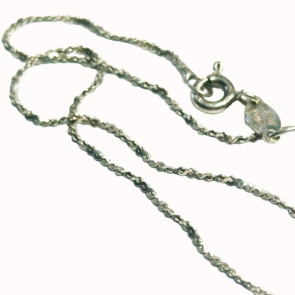 Sterling Silver Italy 925 Delicate Chain Bracelet 7 Inches Long - Picture 4 of 11